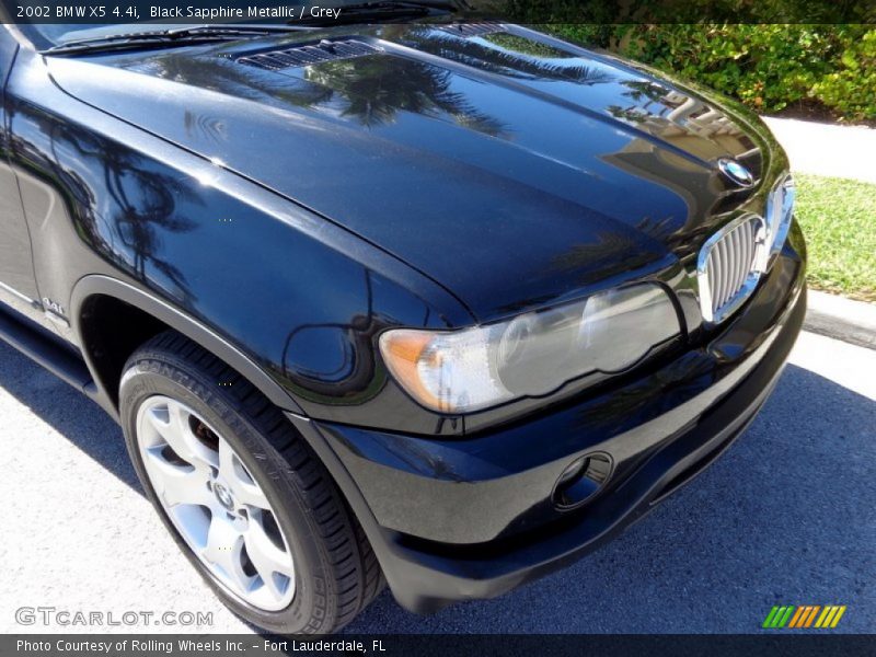 Black Sapphire Metallic / Grey 2002 BMW X5 4.4i