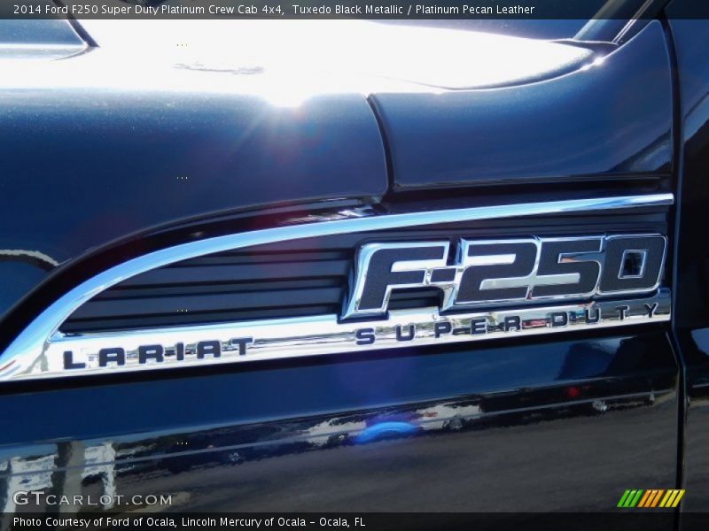 Tuxedo Black Metallic / Platinum Pecan Leather 2014 Ford F250 Super Duty Platinum Crew Cab 4x4