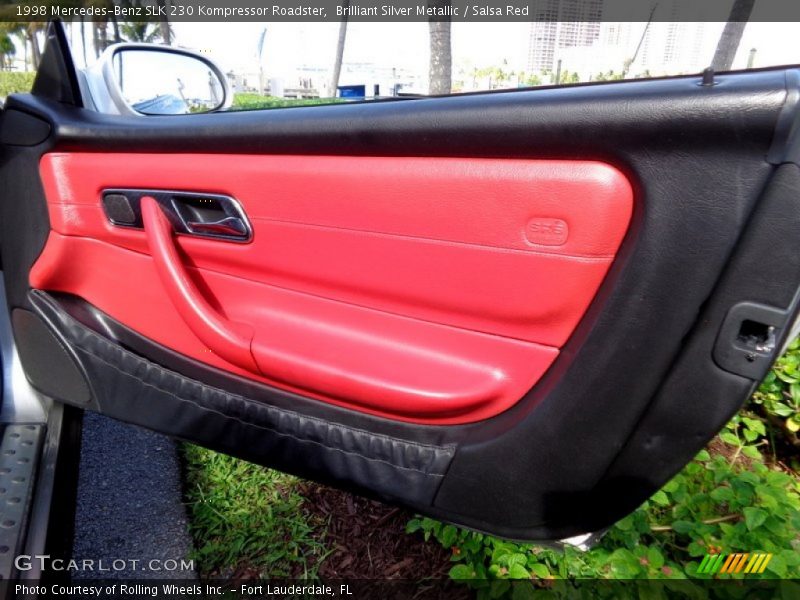 Brilliant Silver Metallic / Salsa Red 1998 Mercedes-Benz SLK 230 Kompressor Roadster