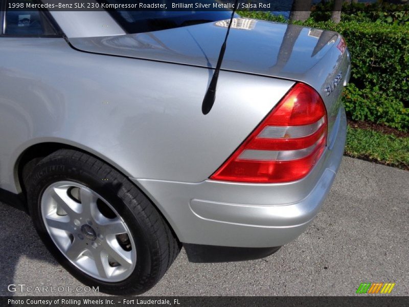 Brilliant Silver Metallic / Salsa Red 1998 Mercedes-Benz SLK 230 Kompressor Roadster