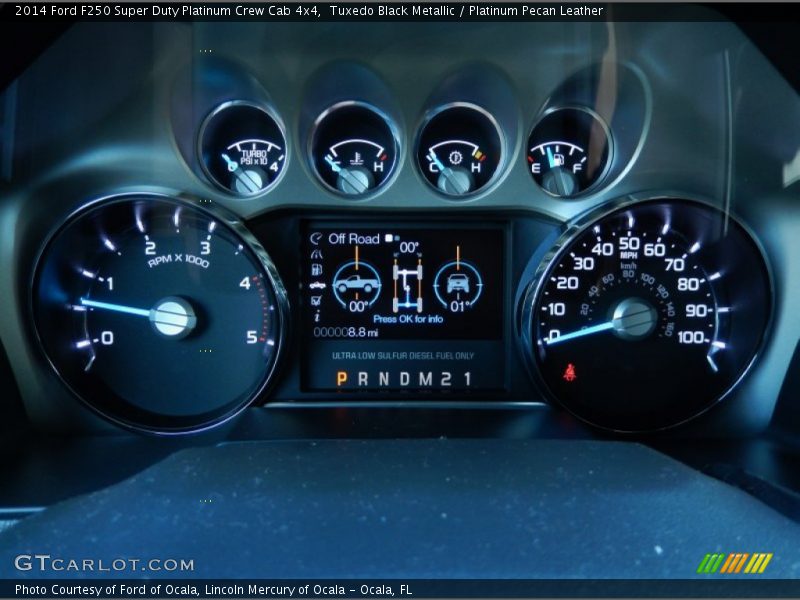 Tuxedo Black Metallic / Platinum Pecan Leather 2014 Ford F250 Super Duty Platinum Crew Cab 4x4