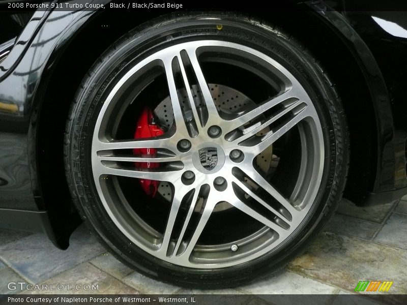 Black / Black/Sand Beige 2008 Porsche 911 Turbo Coupe