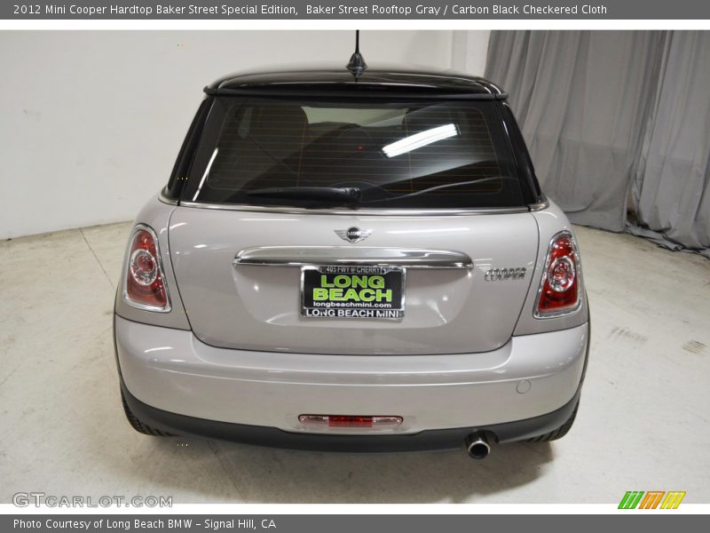 Baker Street Rooftop Gray / Carbon Black Checkered Cloth 2012 Mini Cooper Hardtop Baker Street Special Edition