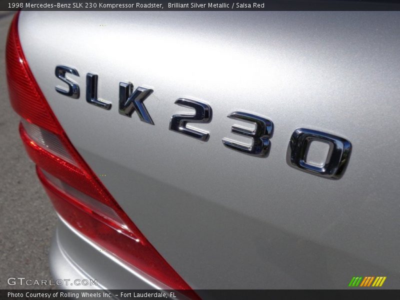 Brilliant Silver Metallic / Salsa Red 1998 Mercedes-Benz SLK 230 Kompressor Roadster