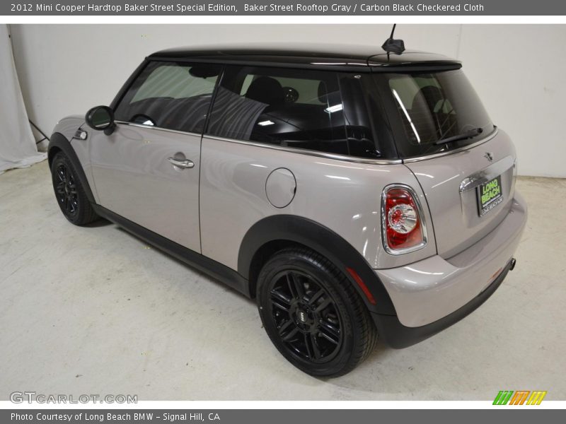 Baker Street Rooftop Gray / Carbon Black Checkered Cloth 2012 Mini Cooper Hardtop Baker Street Special Edition