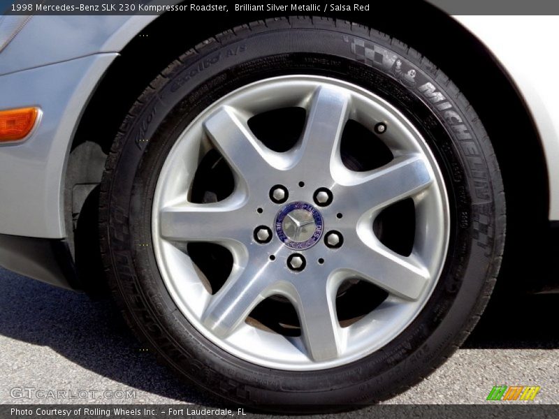 Brilliant Silver Metallic / Salsa Red 1998 Mercedes-Benz SLK 230 Kompressor Roadster