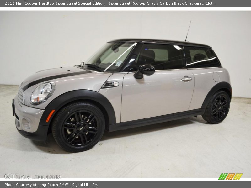 Baker Street Rooftop Gray / Carbon Black Checkered Cloth 2012 Mini Cooper Hardtop Baker Street Special Edition