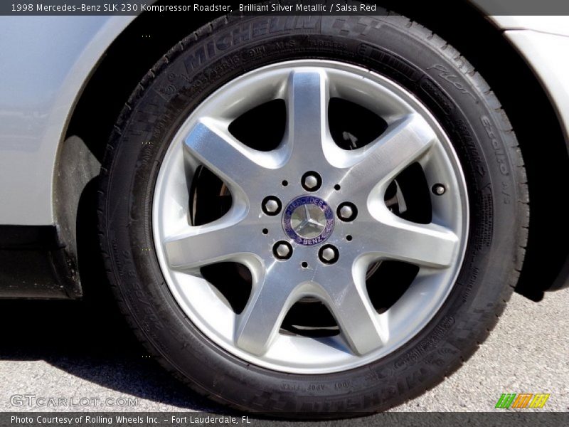 Brilliant Silver Metallic / Salsa Red 1998 Mercedes-Benz SLK 230 Kompressor Roadster