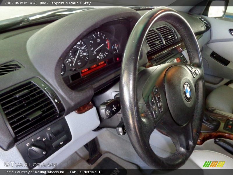 Black Sapphire Metallic / Grey 2002 BMW X5 4.4i