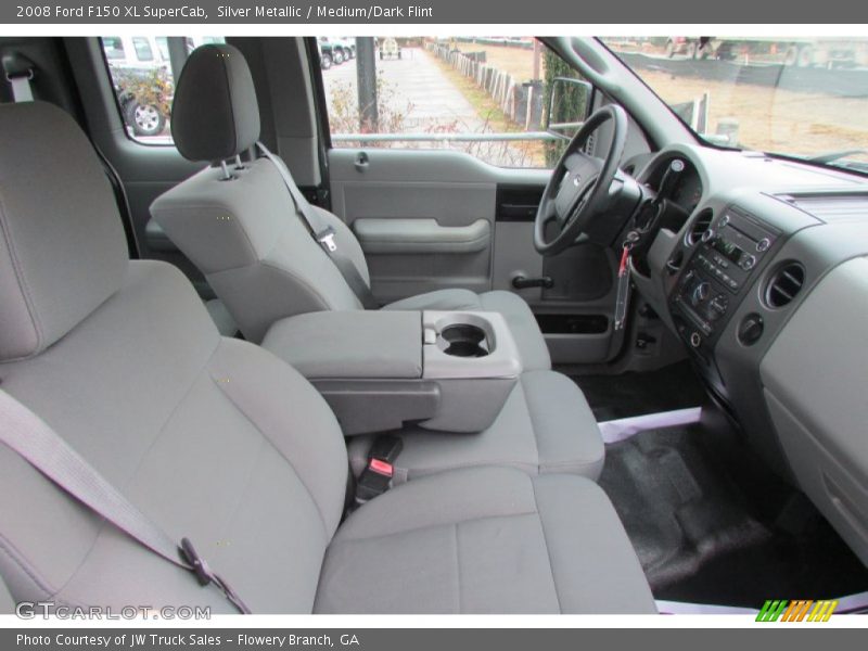 Silver Metallic / Medium/Dark Flint 2008 Ford F150 XL SuperCab