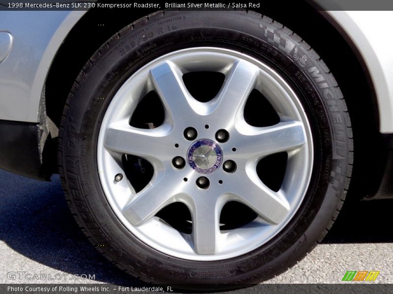 Brilliant Silver Metallic / Salsa Red 1998 Mercedes-Benz SLK 230 Kompressor Roadster