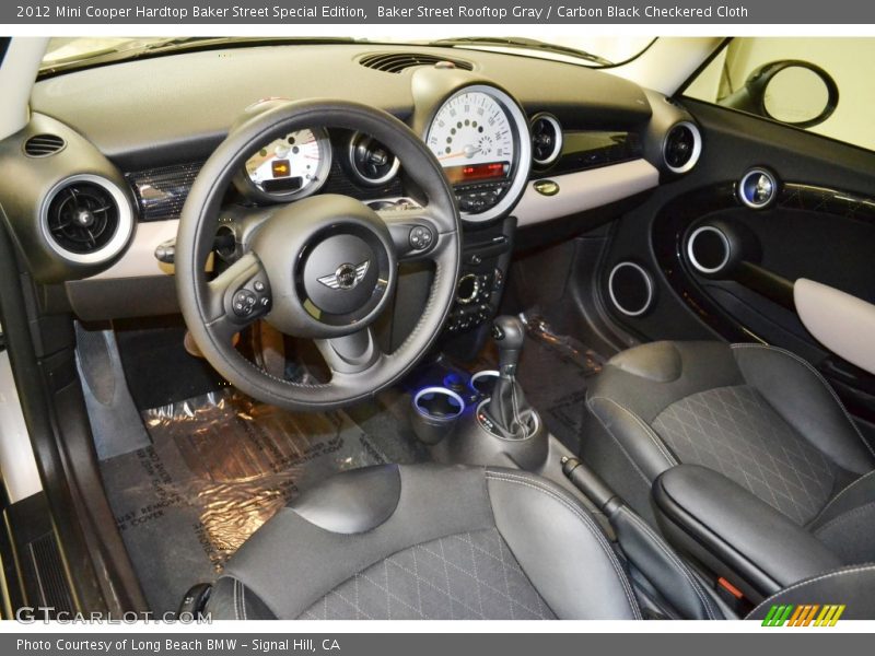 Baker Street Rooftop Gray / Carbon Black Checkered Cloth 2012 Mini Cooper Hardtop Baker Street Special Edition