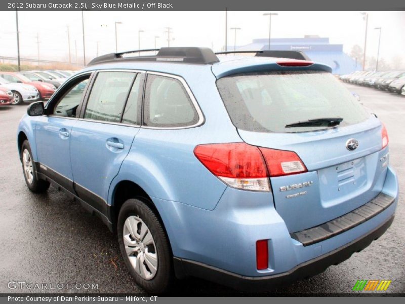 Sky Blue Metallic / Off Black 2012 Subaru Outback 2.5i