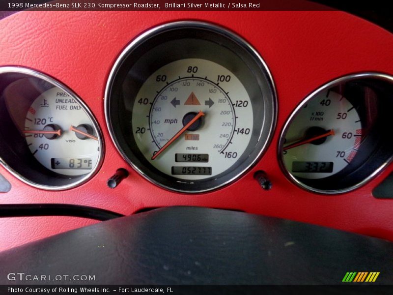Brilliant Silver Metallic / Salsa Red 1998 Mercedes-Benz SLK 230 Kompressor Roadster