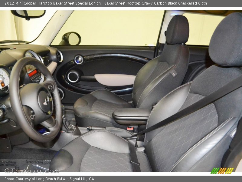 Baker Street Rooftop Gray / Carbon Black Checkered Cloth 2012 Mini Cooper Hardtop Baker Street Special Edition