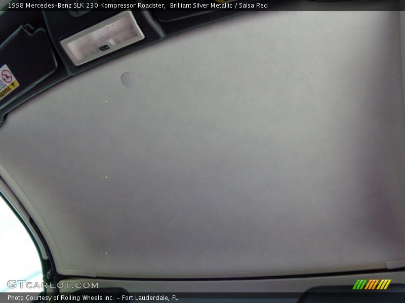 Brilliant Silver Metallic / Salsa Red 1998 Mercedes-Benz SLK 230 Kompressor Roadster