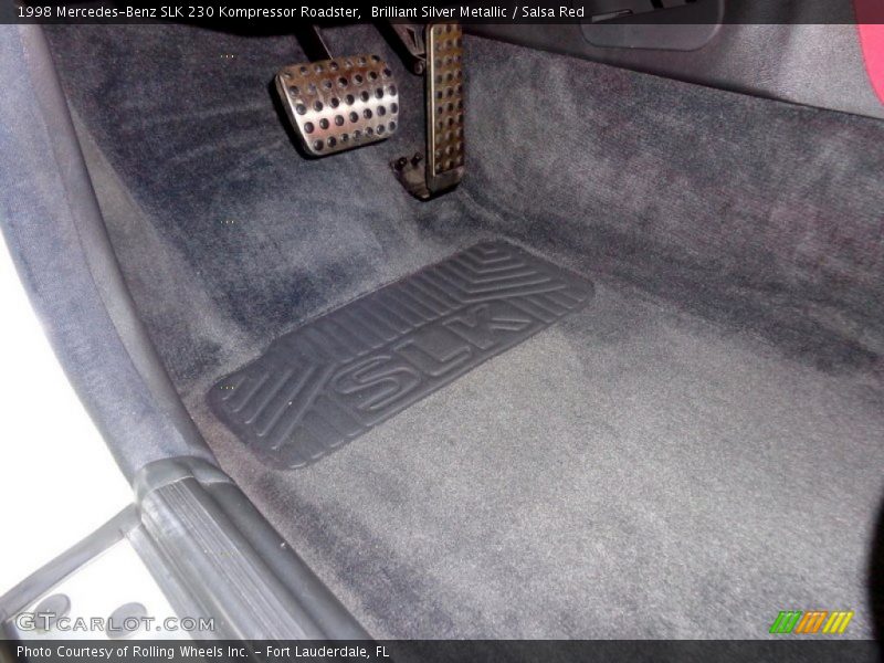 Brilliant Silver Metallic / Salsa Red 1998 Mercedes-Benz SLK 230 Kompressor Roadster