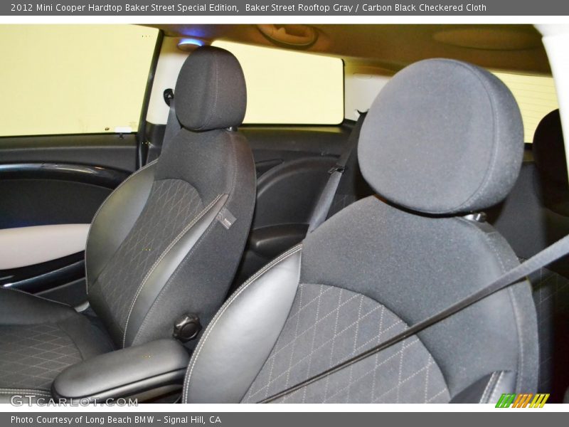 Baker Street Rooftop Gray / Carbon Black Checkered Cloth 2012 Mini Cooper Hardtop Baker Street Special Edition