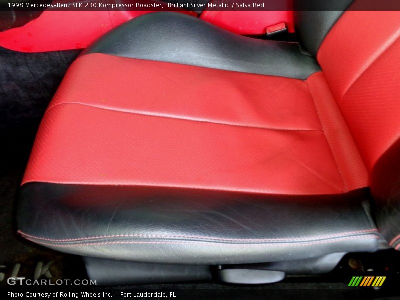 Brilliant Silver Metallic / Salsa Red 1998 Mercedes-Benz SLK 230 Kompressor Roadster