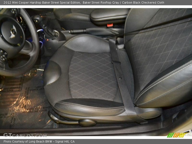 Baker Street Rooftop Gray / Carbon Black Checkered Cloth 2012 Mini Cooper Hardtop Baker Street Special Edition