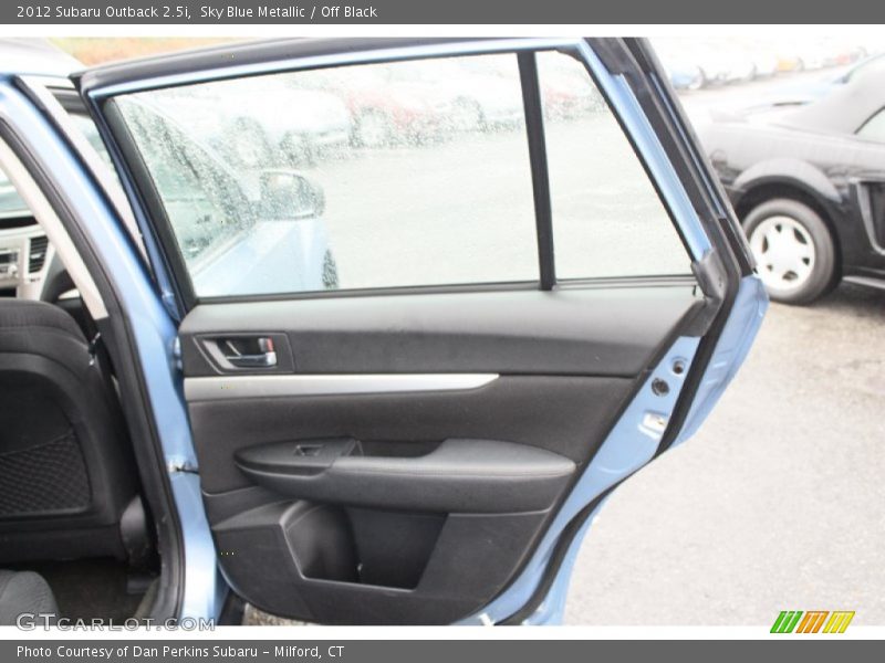 Sky Blue Metallic / Off Black 2012 Subaru Outback 2.5i