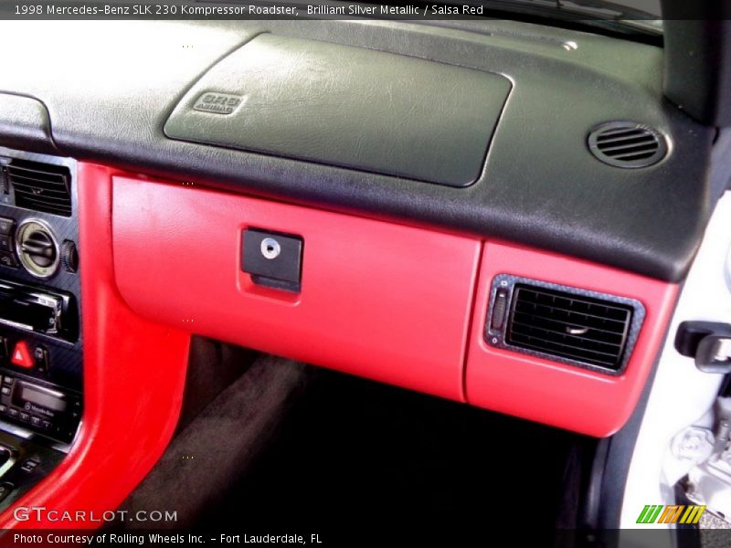 Brilliant Silver Metallic / Salsa Red 1998 Mercedes-Benz SLK 230 Kompressor Roadster