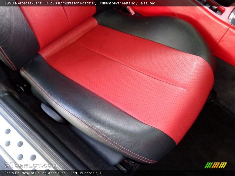 Brilliant Silver Metallic / Salsa Red 1998 Mercedes-Benz SLK 230 Kompressor Roadster