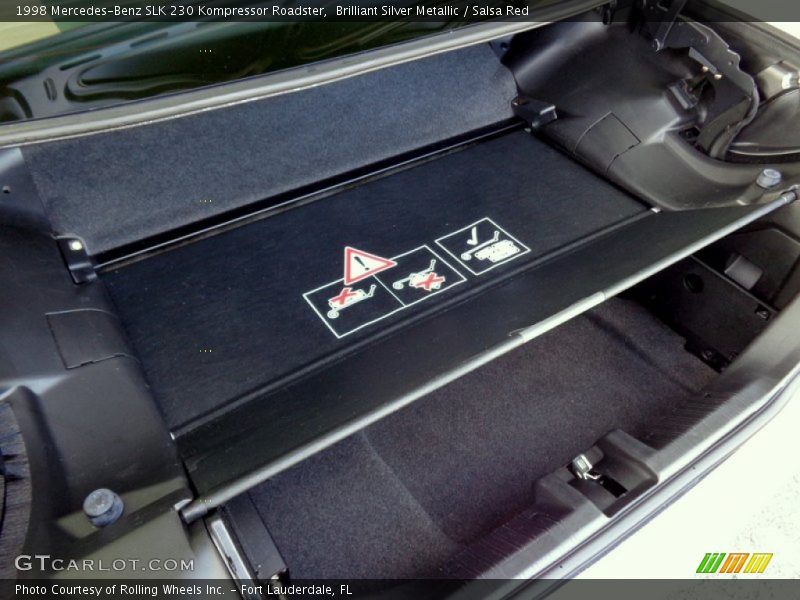 Brilliant Silver Metallic / Salsa Red 1998 Mercedes-Benz SLK 230 Kompressor Roadster