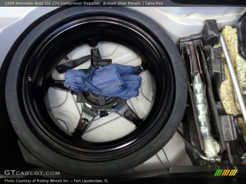 Brilliant Silver Metallic / Salsa Red 1998 Mercedes-Benz SLK 230 Kompressor Roadster