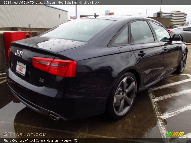Moonlight Blue Metallic / Black 2014 Audi A6 3.0 TDI quattro Sedan