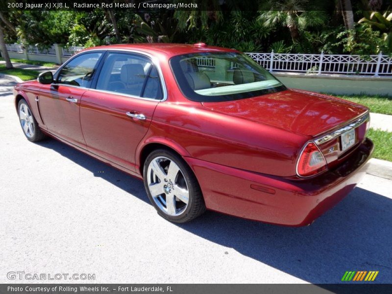 Radiance Red Metallic / Champagne/Mocha 2008 Jaguar XJ XJ8 L