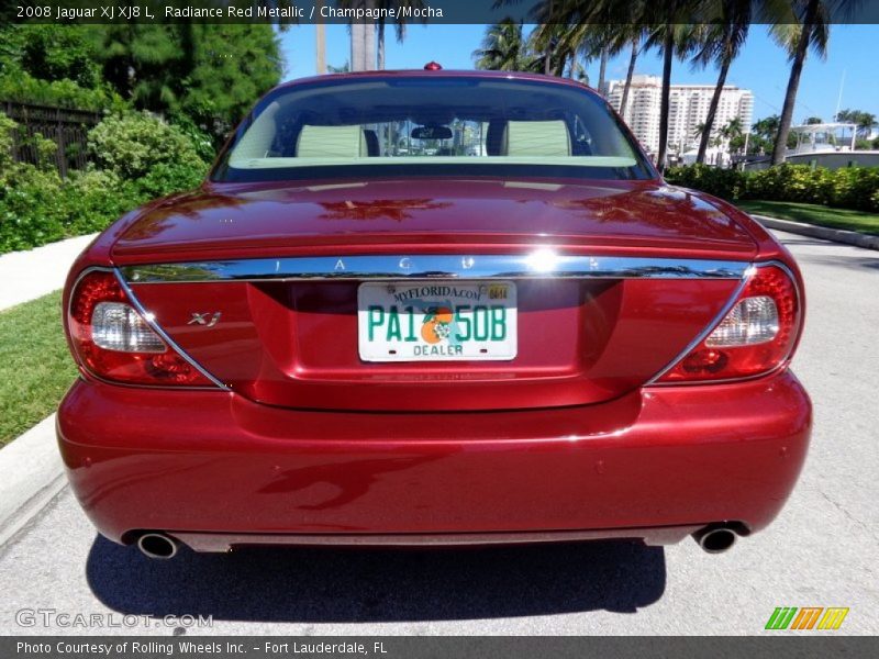 Radiance Red Metallic / Champagne/Mocha 2008 Jaguar XJ XJ8 L