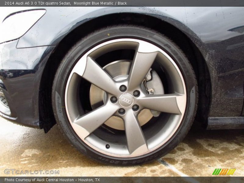 Moonlight Blue Metallic / Black 2014 Audi A6 3.0 TDI quattro Sedan