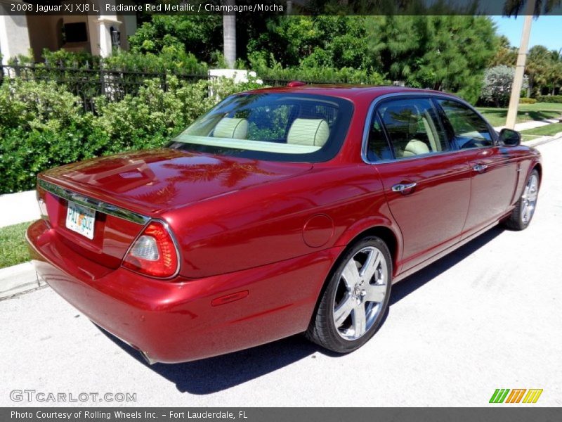 Radiance Red Metallic / Champagne/Mocha 2008 Jaguar XJ XJ8 L