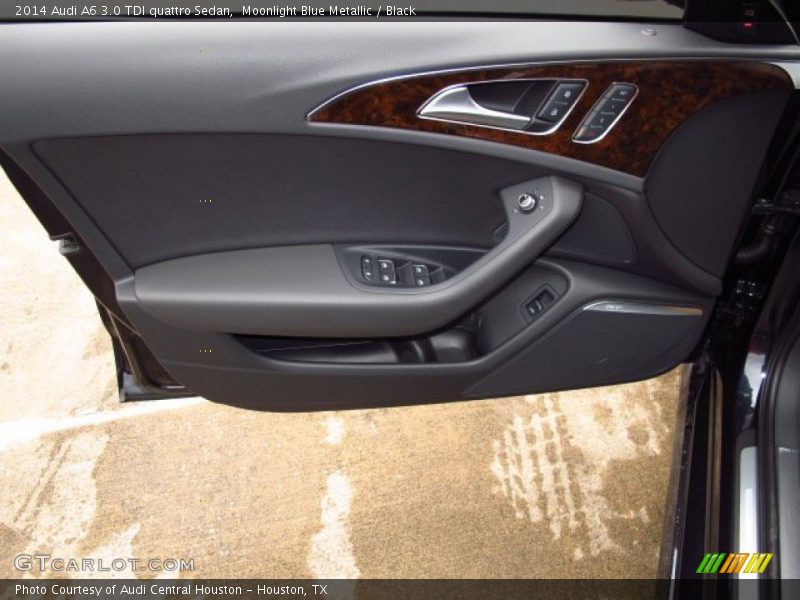 Moonlight Blue Metallic / Black 2014 Audi A6 3.0 TDI quattro Sedan