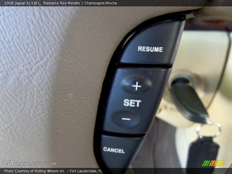 Radiance Red Metallic / Champagne/Mocha 2008 Jaguar XJ XJ8 L