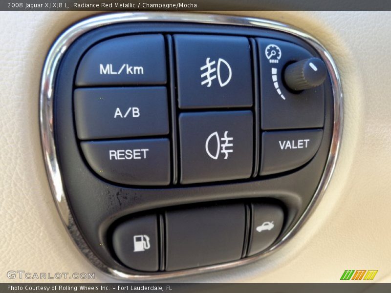 Radiance Red Metallic / Champagne/Mocha 2008 Jaguar XJ XJ8 L