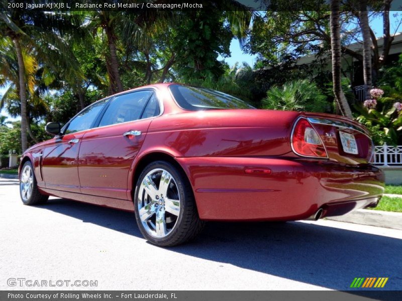 Radiance Red Metallic / Champagne/Mocha 2008 Jaguar XJ XJ8 L