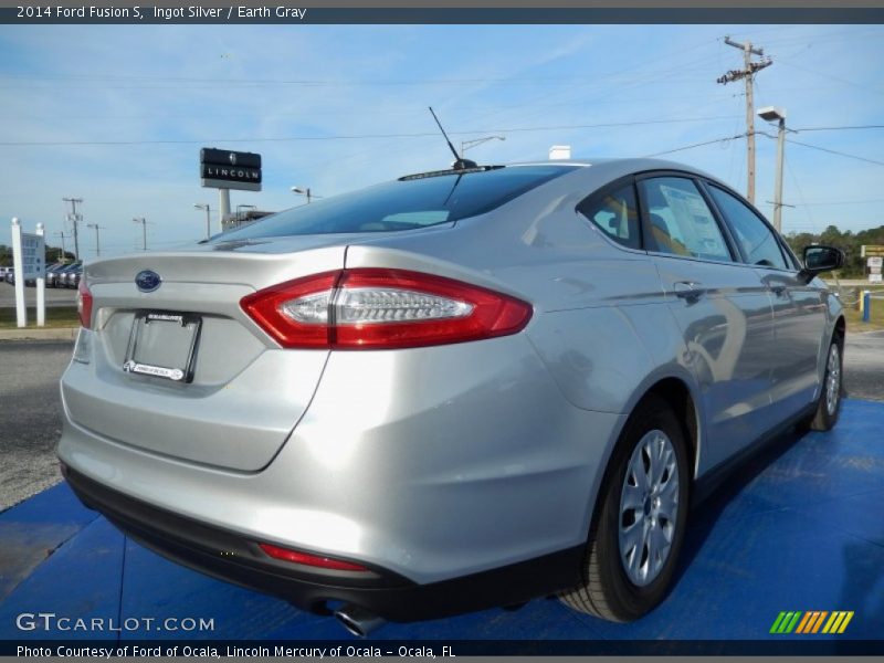 Ingot Silver / Earth Gray 2014 Ford Fusion S