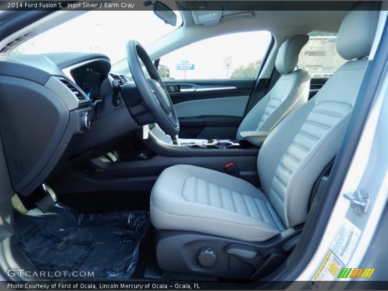 Ingot Silver / Earth Gray 2014 Ford Fusion S