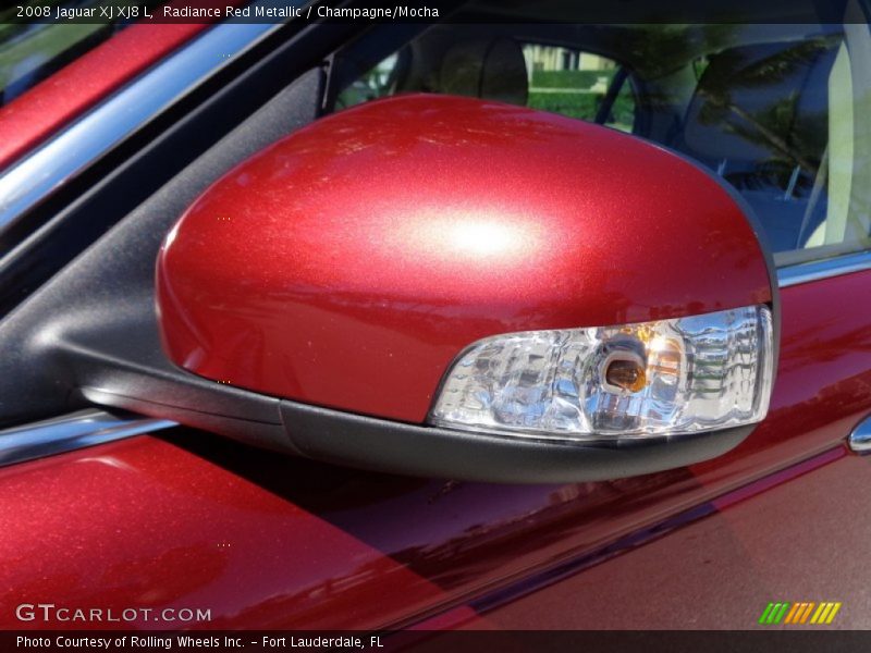 Radiance Red Metallic / Champagne/Mocha 2008 Jaguar XJ XJ8 L