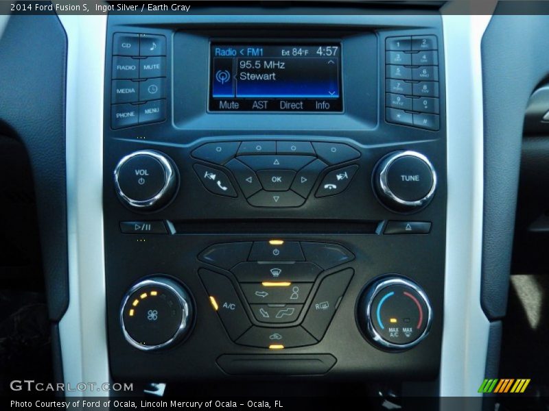 Ingot Silver / Earth Gray 2014 Ford Fusion S