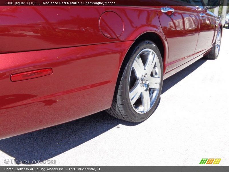 Radiance Red Metallic / Champagne/Mocha 2008 Jaguar XJ XJ8 L