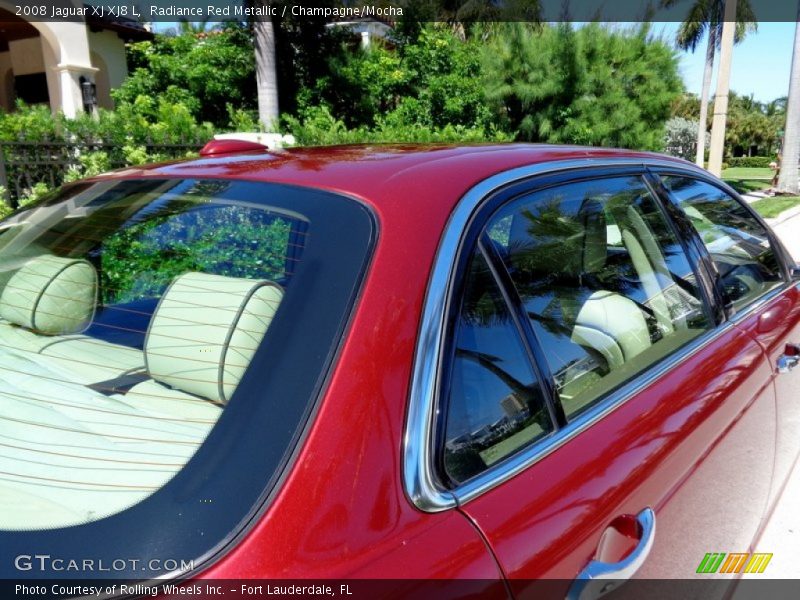 Radiance Red Metallic / Champagne/Mocha 2008 Jaguar XJ XJ8 L