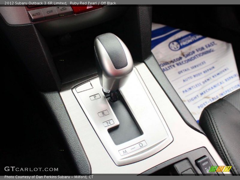 Ruby Red Pearl / Off Black 2012 Subaru Outback 3.6R Limited