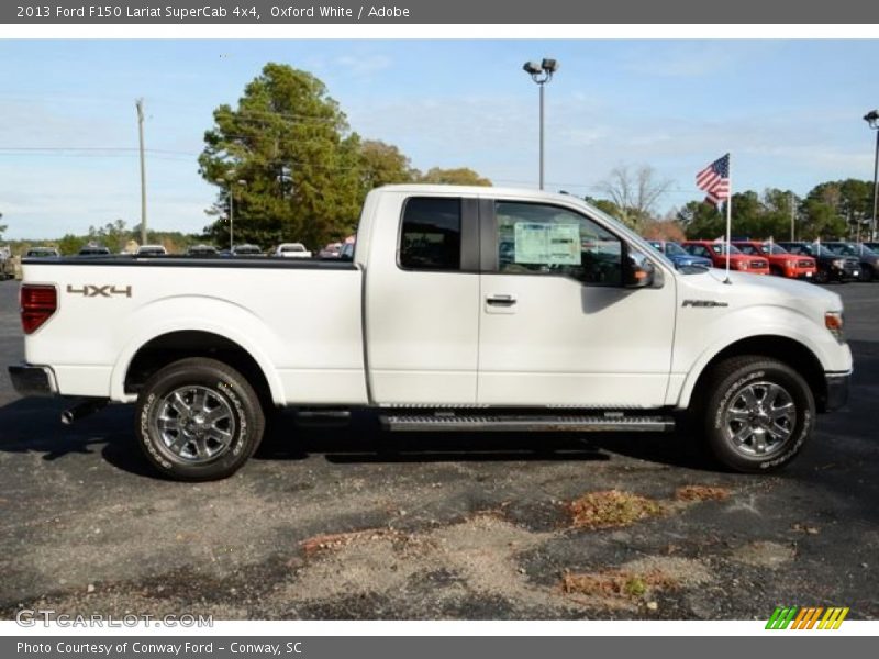 Oxford White / Adobe 2013 Ford F150 Lariat SuperCab 4x4