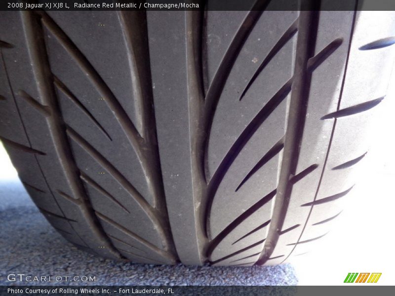 Radiance Red Metallic / Champagne/Mocha 2008 Jaguar XJ XJ8 L