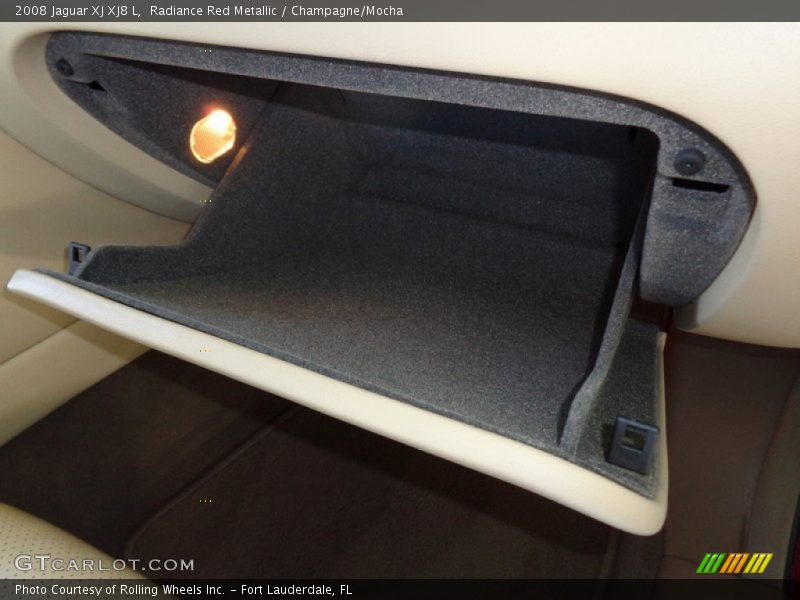 Radiance Red Metallic / Champagne/Mocha 2008 Jaguar XJ XJ8 L