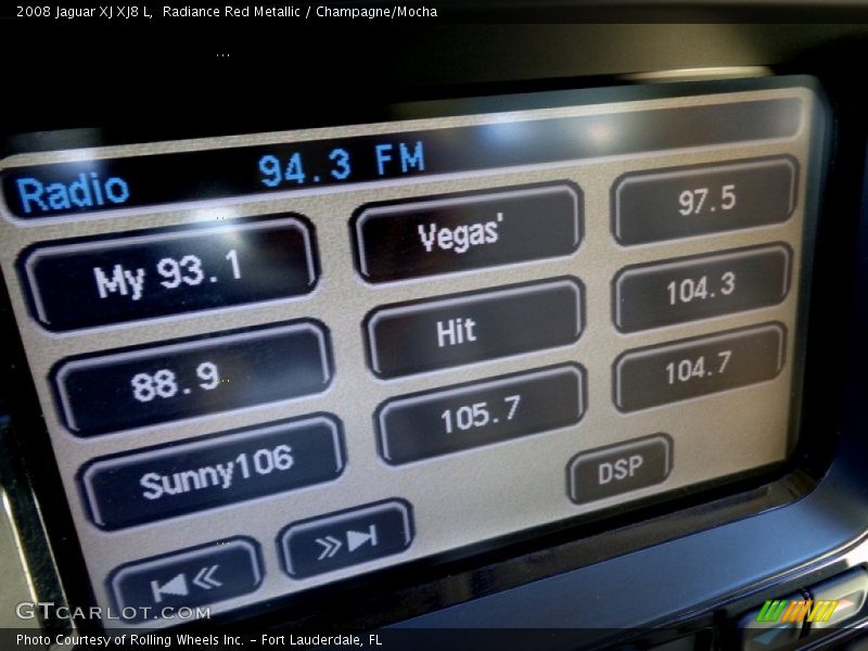 Radiance Red Metallic / Champagne/Mocha 2008 Jaguar XJ XJ8 L