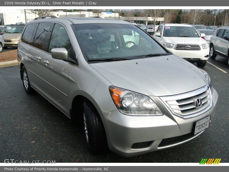 Silver Pearl Metallic / Gray 2009 Honda Odyssey EX-L